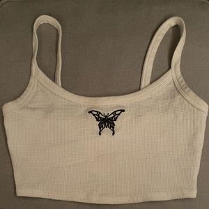 GARAGE butterfly tank top